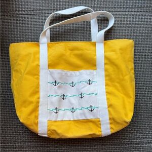 Body Brazil Yellow Tote Bag with Anchor Design